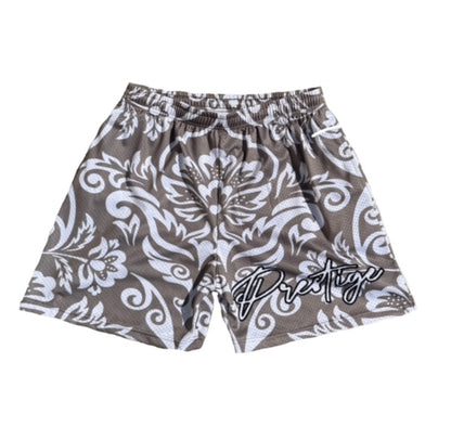 Royal Flower shorts- Gray